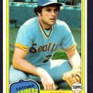 Seattle Mariners Marc Hill 1981 Topps Baseball Card 486 nr mt  !