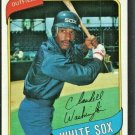 Chicago White Sox Claudell Washington 1980 Topps Baseball Card # 322 nr mt !