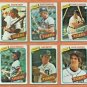 1980 Topps Detroit Tigers Team Lot Team Set 21 Alan Trammell Jack Morris Lance Parrish !
