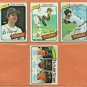 1980 Topps Detroit Tigers Team Lot Team Set 21 Alan Trammell Jack Morris Lance Parrish !