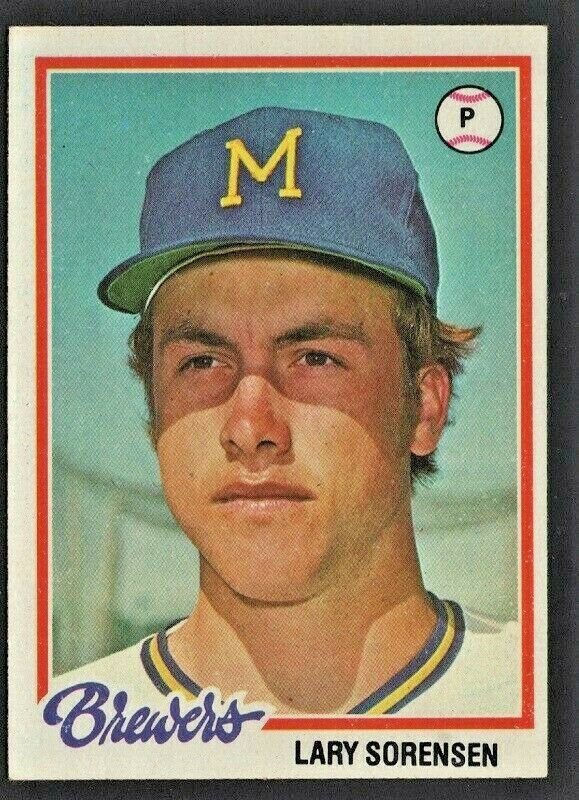 Milwaukee Brewers Larry Sorensen 1978 Topps Baseball Card #569 ex mt !