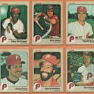 1983 1984 Philadelphia Phillies Team Lot Set 27 Pete Rose Gary Matthews Tug McGraw !