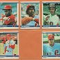 1983 1984 Philadelphia Phillies Team Lot Set 27 Pete Rose Gary Matthews Tug McGraw !