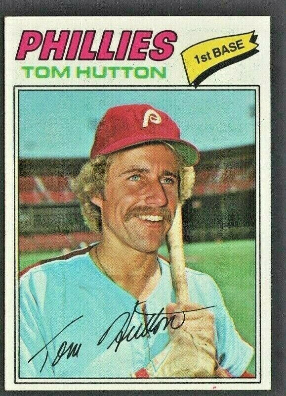 Philadelphia Phillies Tom Hutton 1977 Topps Baseball Card # 264 nr mt ã��!