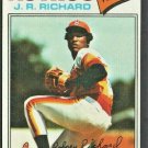 Houston Astros J.R. Richard 1977 Topps Baseball Card #260 vg/ex  !