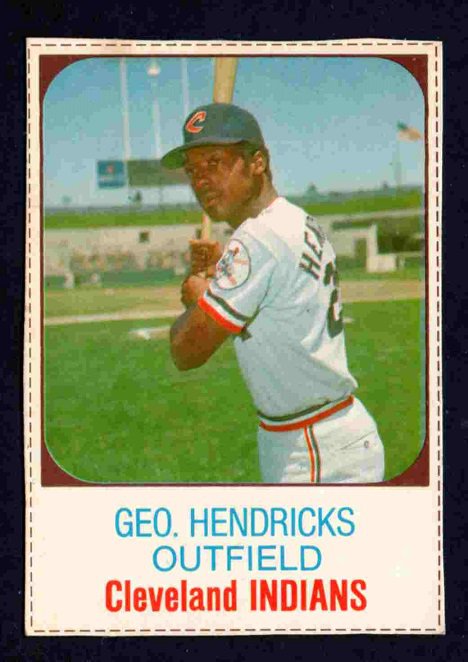 Cleveland Indians George Hendrick 1975 Hostess Baseball Card #140  !