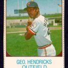 Cleveland Indians George Hendrick 1975 Hostess Baseball Card #140  !