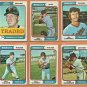 1974 Topps Minnesota Twins Team Lot Team Set 27 Rod Carew Larry Hisle Dave Goltz  !