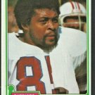 New England Patriots Julius Adams 1981 Topps Football Card # 139 nr mt  !