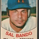 Milwaukee Brewers Sal Bando 1977 Hostess Baseball Card #126  !