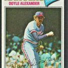 Texas Rangers Doyle Alexander 1977 Topps Baseball Card # 254 ex mt +