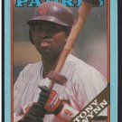 San Diego Padres Tony Gwynn John Kruk Marvell Wynne 1988 Topps Box Bottom Cards # f # g # h