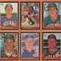 1985 1986 Donruss Cleveland Indians Team Lot 33 Andre Thornton Brett Butler Mike Hargrove !