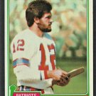 New England Patriots Matt Cavanaugh 1981 Topps Football Card # 248 nr mt  !