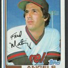 California Angels Fred Martinez 1982 Topps Baseball card # 659 nr mt  !