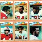 1973-76-77-78 New England Patriots Team Lot 23 diff John Hannah Russ Francis !