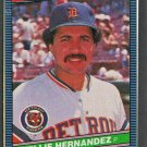 Detroit Tigers Willie Hernandez 1986 Donruss Wax Box Panel Card # PC5  !
