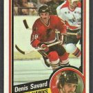 Chicago BlackHawks Denis Savard 1984 Topps Hockey Card 35 nr mt  !