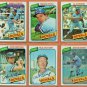 1980 Topps Kansas City Royals Team Set Lot 22 George Brett Hal McRae Amos Otis Freddie Patek !