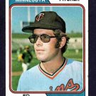 Minnesota Twins Ed Bane 1974 Topps Baseball Card # 592 vg
