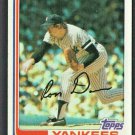 New York Yankees Ron Davis 1982 Topps Baseball Card # 635 nr mt  !