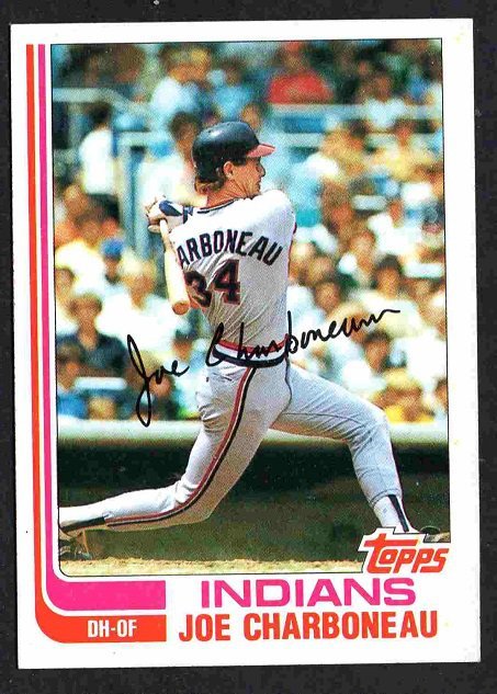 Cleveland Indians Joe Charboneau 1982 Topps Baseball Card # 630 nr mt  !