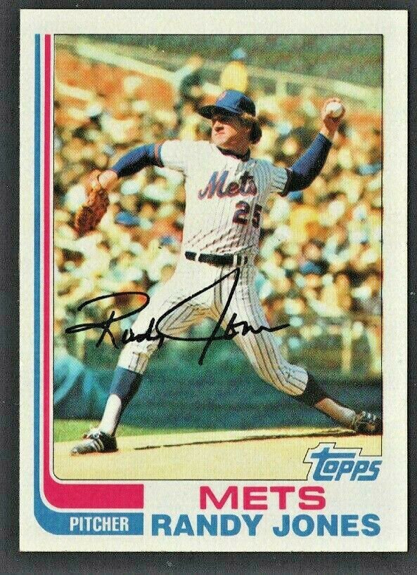 New York Mets Randy Jones 1982 Topps Baseball Card # 626 nr mt !