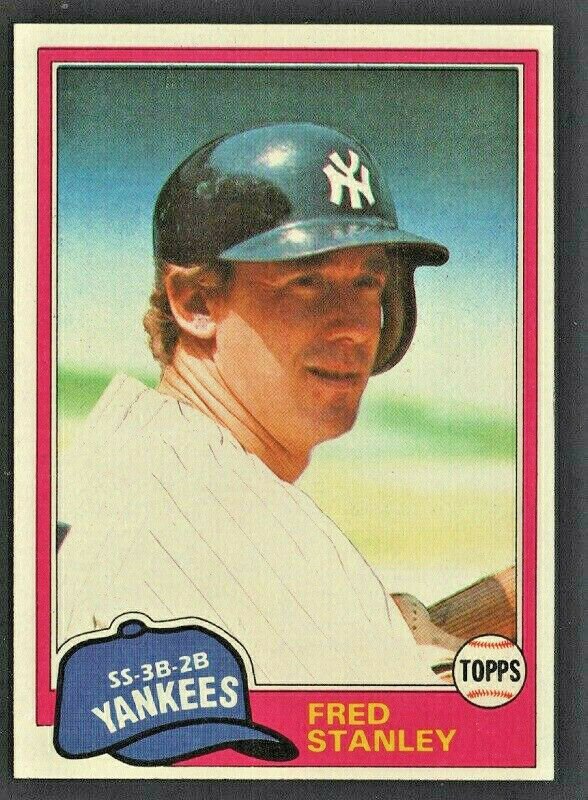 1981 Topps Baseball Card # 281 New York Yankees Fred Stanley nr mt  !