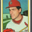 St Louis Cardinals Mark Littell 1981 Topps Baseball Card 255 nr mt  !