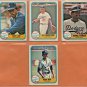 1981 Fleer Los Angeles Dodgers Team Set Lot 20 Don Sutton Steve Garvey Rick Sutcliffe !