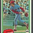 Philadelphia Phillies Ron Reed 1981 Topps Baseball Card #376 nr mt   !