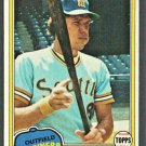 Seattle Mariners Leon Roberts 1981 Topps Baseball Card #368 nr mt