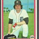 Detroit Tigers Mark Wagner 1981 Topps Baseball Card #358