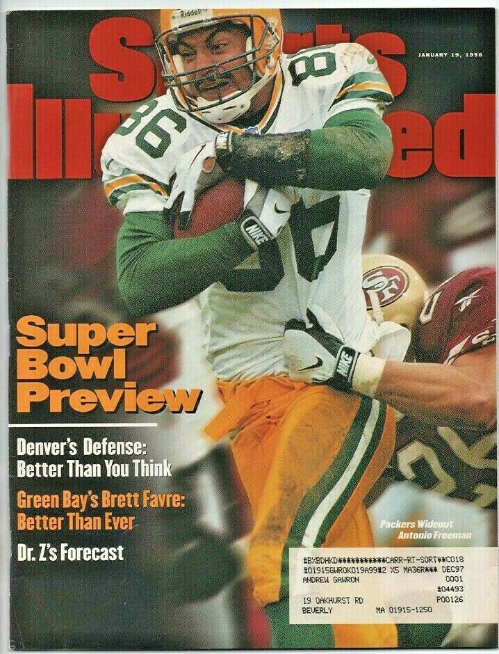 1998 Sports Illustrated Green Bay Packers New York Rangers Kentucky Wildcats
