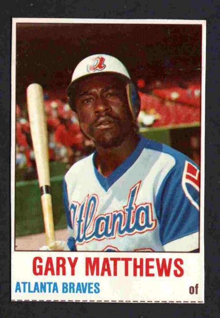 Atlanta Braves Gary Matthews 1978 Hostess #19  !