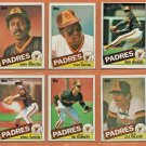 1985 Topps San Diego Padres Team Lot 23 diff Tony Gwynn Rich Gossage Garry Templeton