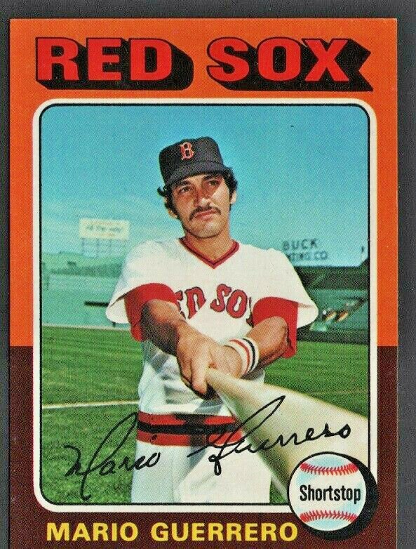 Boston Red Sox Mario Guerrero 1975 Topps Baseball Card #152 nr mt