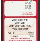 2005 Boston Red Sox Voided Full Ticket With World Series Trophy