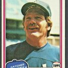 New York Yankees Johnny Oates 1981 Topps Baseball Card #303