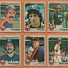 1983 Fleer Houston Astros Team Set Lot 21 Jose Cruz Art Howe Ray Knight