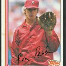 Philadelphia Phillies Ron Reed 1982 Topps Baseball card # 581 nr mt