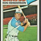 Atlanta Braves Ken Henderson 1977 Topps Baseball Card #242
