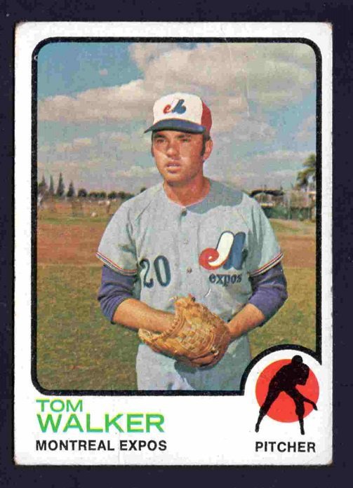 Montreal Expos Tom Walker 1973 Topps Baseball Card #41 good