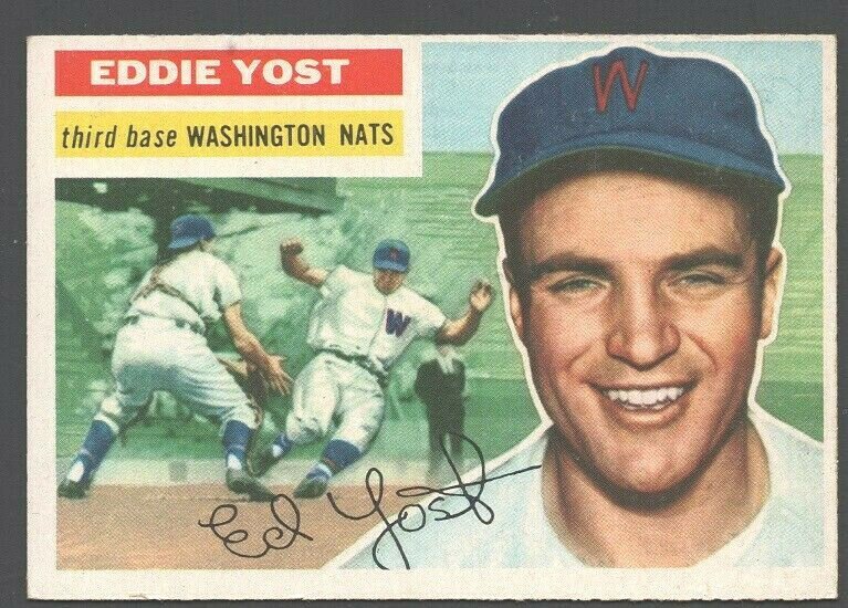 Washington Nationals Eddie Yost 1956 Topps # 128 ex !