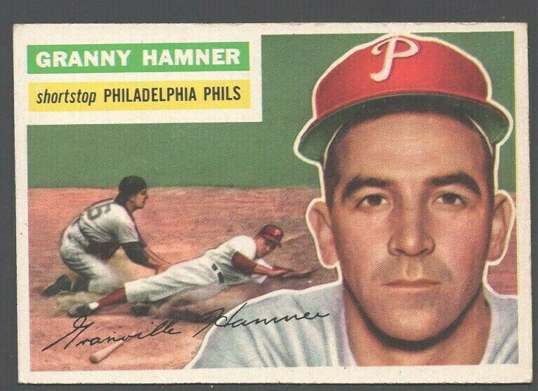 Philadelphia Phillies Granny Hamner 1956 Topps #197 ex/em