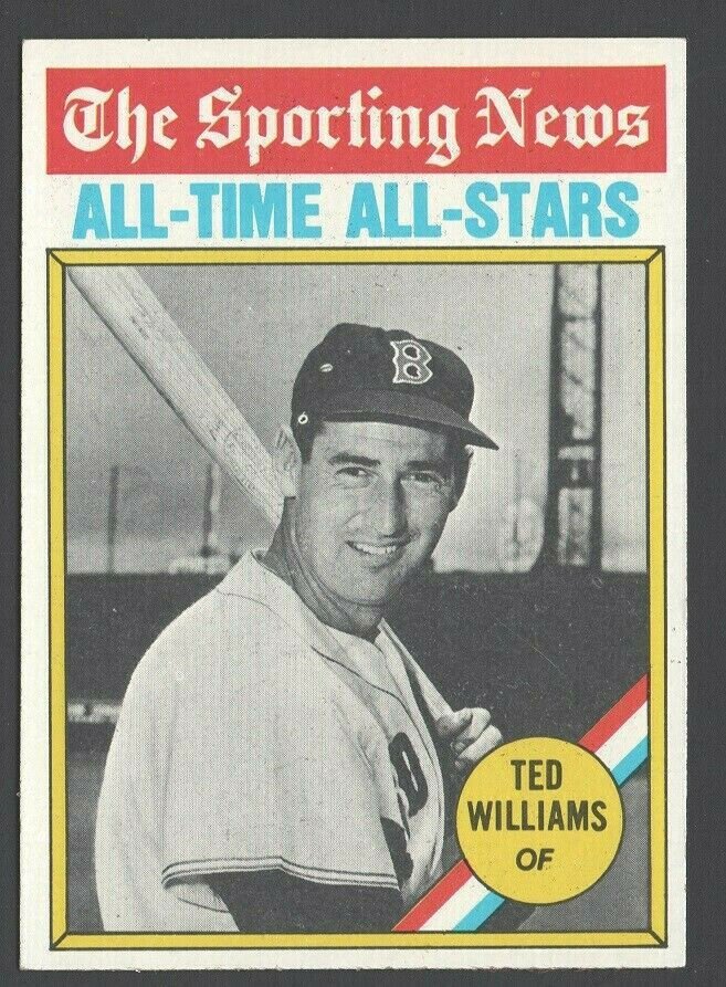 Boston Red Sox Ted Williams Sporting News All Time All Star 1976 Topps # 347