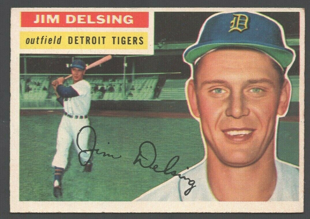 Detroit Tigers Jim Delsing 1956 Topps # 338 ex mt  !
