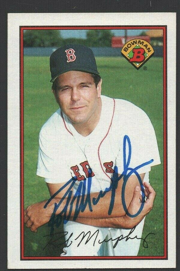 Boston Red Sox Rob Murphy Autograph Signed 1989 Bowman # 22  !