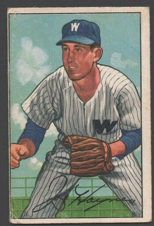 Washington Senators Joe Haynes 1952 Bowman #103  !