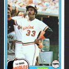Baltimore Orioles Eddie Murray 1981 Topps #490 nr mt  !